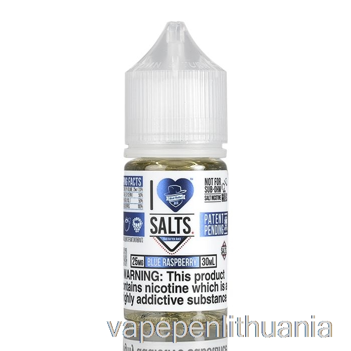 Mėlyna Avietė - Aš Myliu Druskas - 30 Ml 25 Mg Vape Skysčio